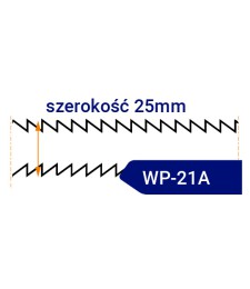 Nóż taśmowy dwustronnie ząbkowany WP21A/R szerokość 25mm
