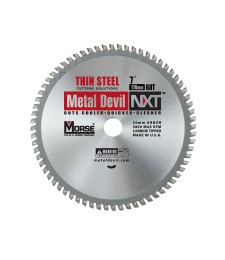 Piła widiowa TCT do cięcia cienkiej stali MetalDevil NXT 178mm 68z, otwór 20mm (CSM768NTSC)