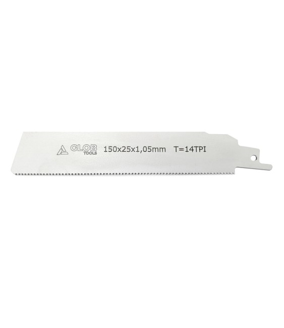 Brzeszczot bi-metal do pił szablastych GLOB TOOLS 150x25x1,05mm 14TPI