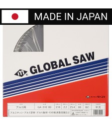 Piła tarczowa do cięcia aluminium GLOBAL SAW 210 x 2.2/1.7 x 25.4mm / 80z CERMET JAPAN