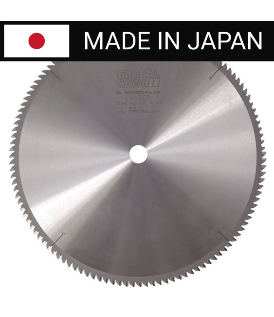 Piła tarczowa do cięcia aluminium GLOBAL SAW 355 x 2.8/2.2 x 25.4mm / 120z CERMET JAPAN