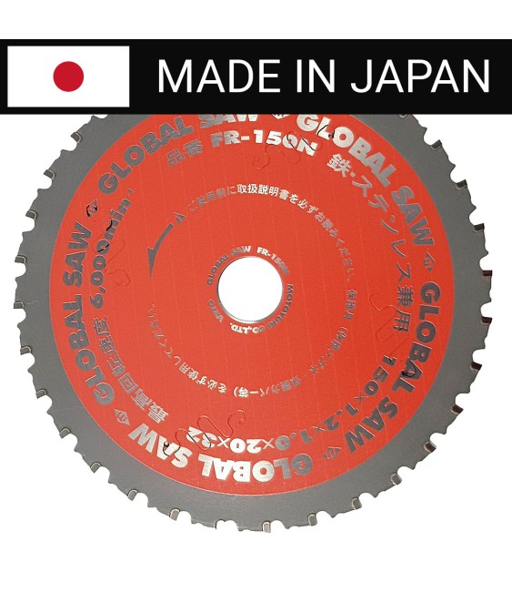 Piła tarczowa do cięcia stali GLOBAL SAW 150 x 1.2/1.0 x 20mm / 32z CERMET JAPAN