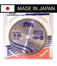 Piła tarczowa do cięcia stali GLOBAL SAW 230 x 25,4mm / 44z CERMET JAPAN