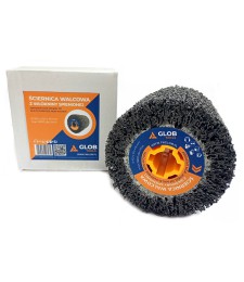 Ściernica walcowa z twardej włókniny spienionej GLOB TOOLS 100x100x19mm granulacja 40 Satyniarka