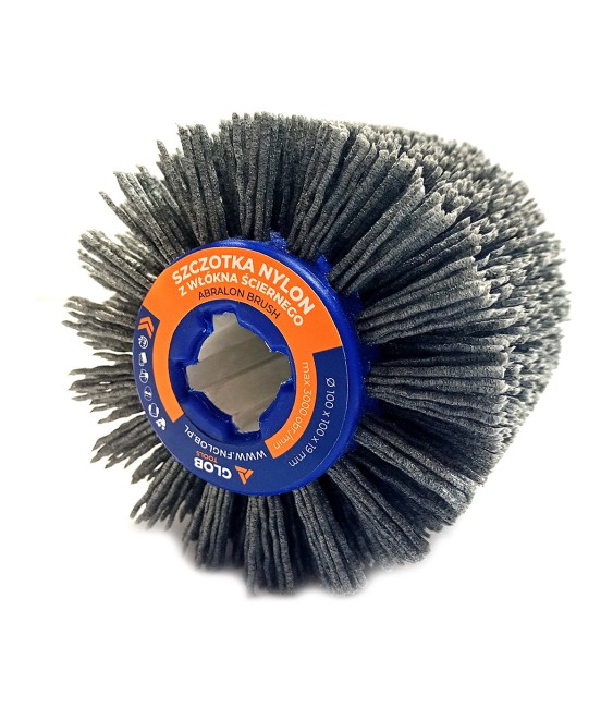 Szczotka do postarzania drewna Glob Tools z włókna ściernego 100x100x19mm Nylon