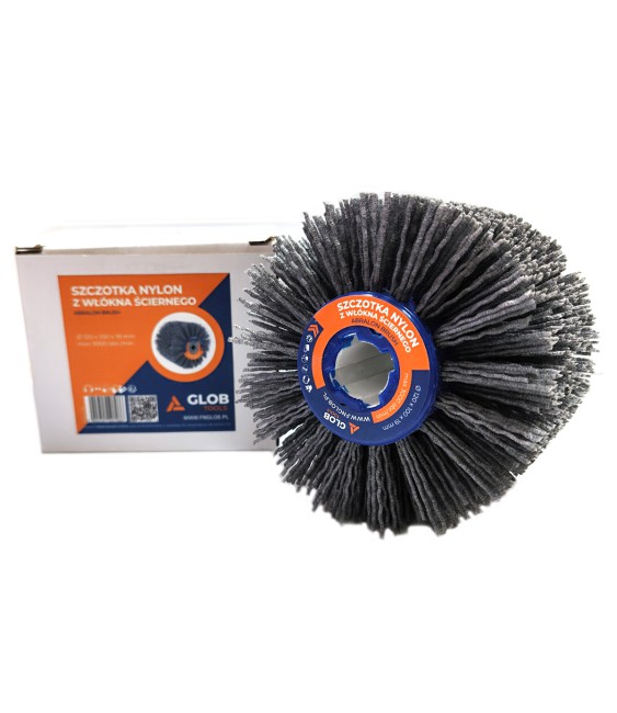 Szczotka do postarzania drewna Glob Tools z włókna ściernego 120x100x19mm Nylon