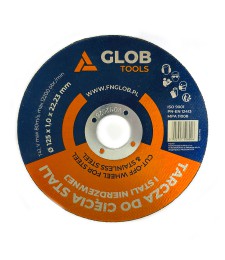 Tarcza tnąca do stali GLOB TOOLS 125x1,0x22,23mm