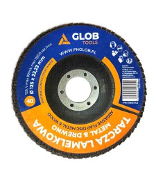 Tarcza listkowa lamelkowa GLOB TOOLS T29 ∅ 125mm / 72 listki standard