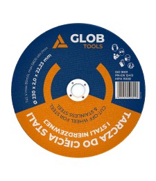 Tarcza tnąca do stali GLOB TOOLS 230x2,0x22,23mm