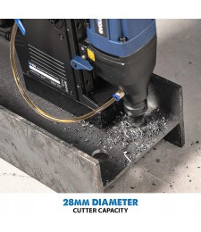 Wiertarka ze stopą magnetyczną Evolution S28 MAG Heavy Duty + zbieracz wiórów Glob Tools 390mm