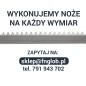 Nóż taśmowy CNC ząbkowany kształt V