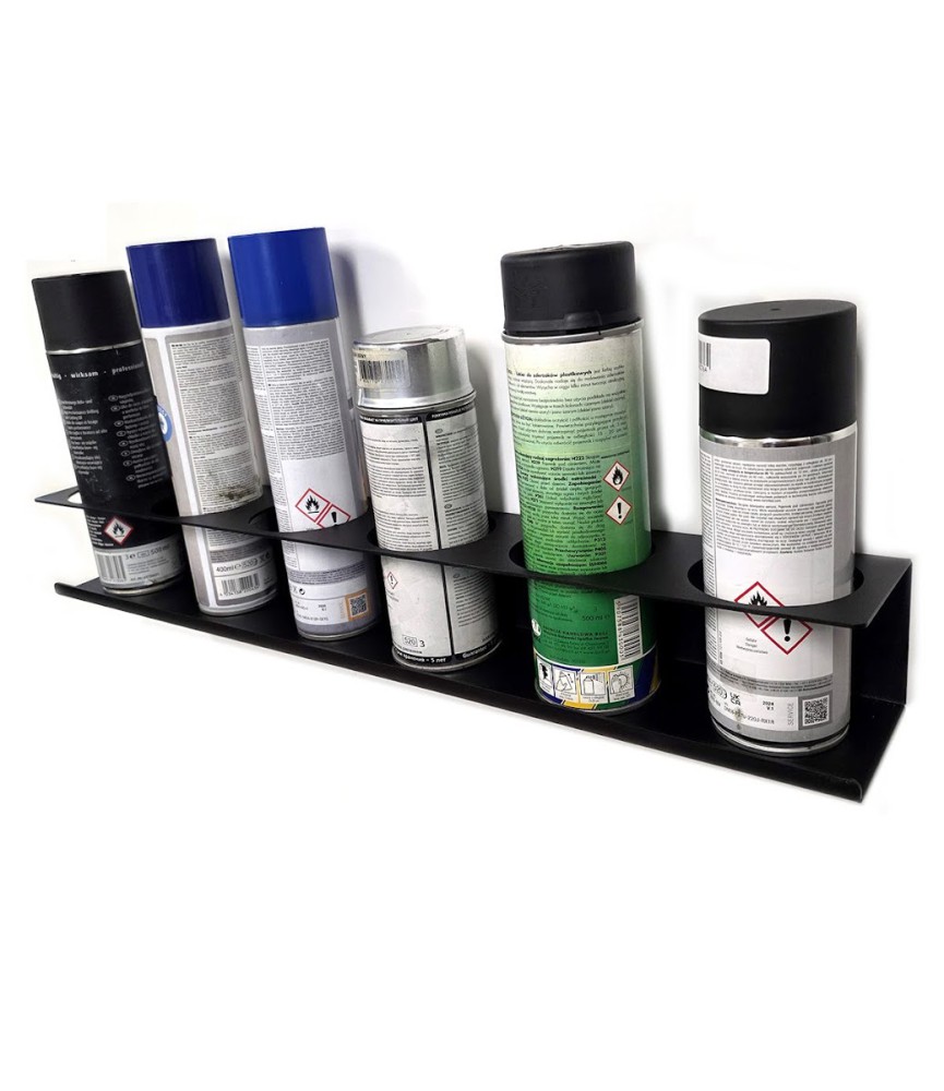 Wieszak ścienny GLOB TOOLS na farby w sprayu na 6 sztuk