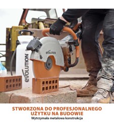 Elektryczna piła do betonu Evolution R350DCT 350 mm z tarczą diamentową PREMIUM
