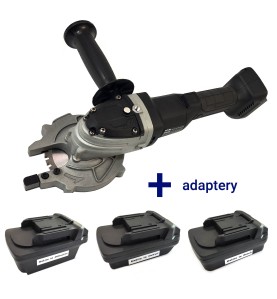 Akumulatorowa przecinarka do prętów zbrojeniowych GLOB TOOLS DC1030 z zestawem adapterów (Bosch, DeWalt, Millwaukee, Makita)