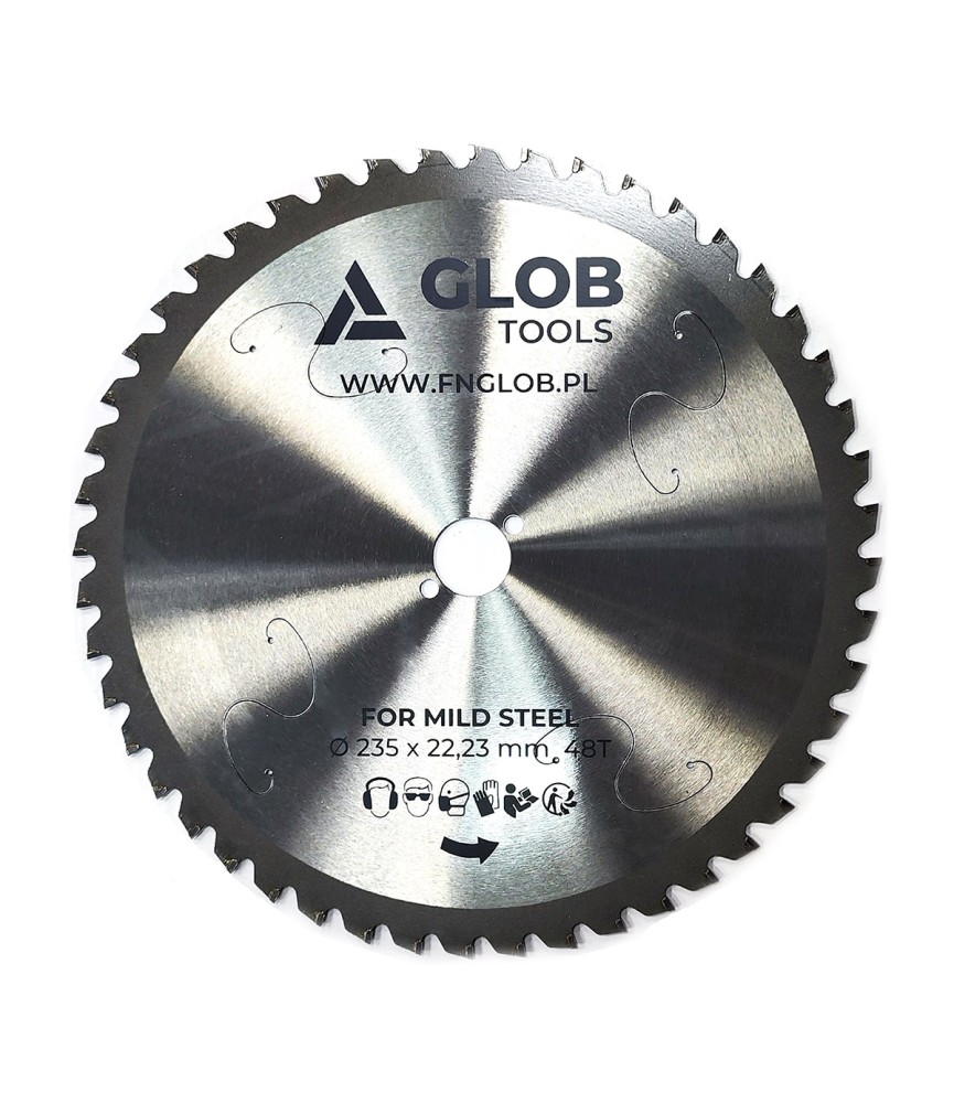 Piła tarczowa GLOB TOOLS TCT 235x22,23mm 48z do prętów zbrojeniowych
