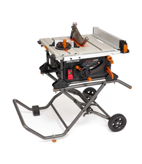 Wielozadaniowa piła stołowa Evolution R255TBL+ z tarczą 255mm/ + STÓŁ na kołach28z