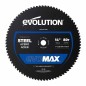 Piła tarczowa do cięcia stali Evolution EVOMAX 355 mm Ø355 x 25,4 mm, 80 zębów CERMET