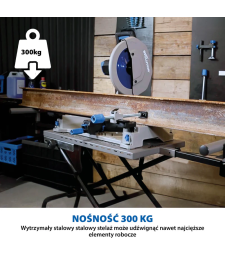 Stojak na kółkach Evolution z systemem Powerlift Assist do przecinarek tarczowych (S355MCS, S355CPS, R355CPS)