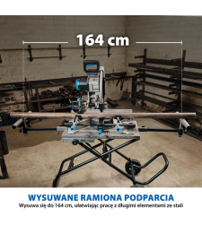 Stojak na kółkach Evolution z systemem Powerlift Assist do przecinarek tarczowych (S355MCS, S355CPS, R355CPS)