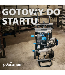 Stojak na kółkach Evolution z systemem Powerlift Assist do przecinarek tarczowych (S355MCS, S355CPS, R355CPS)