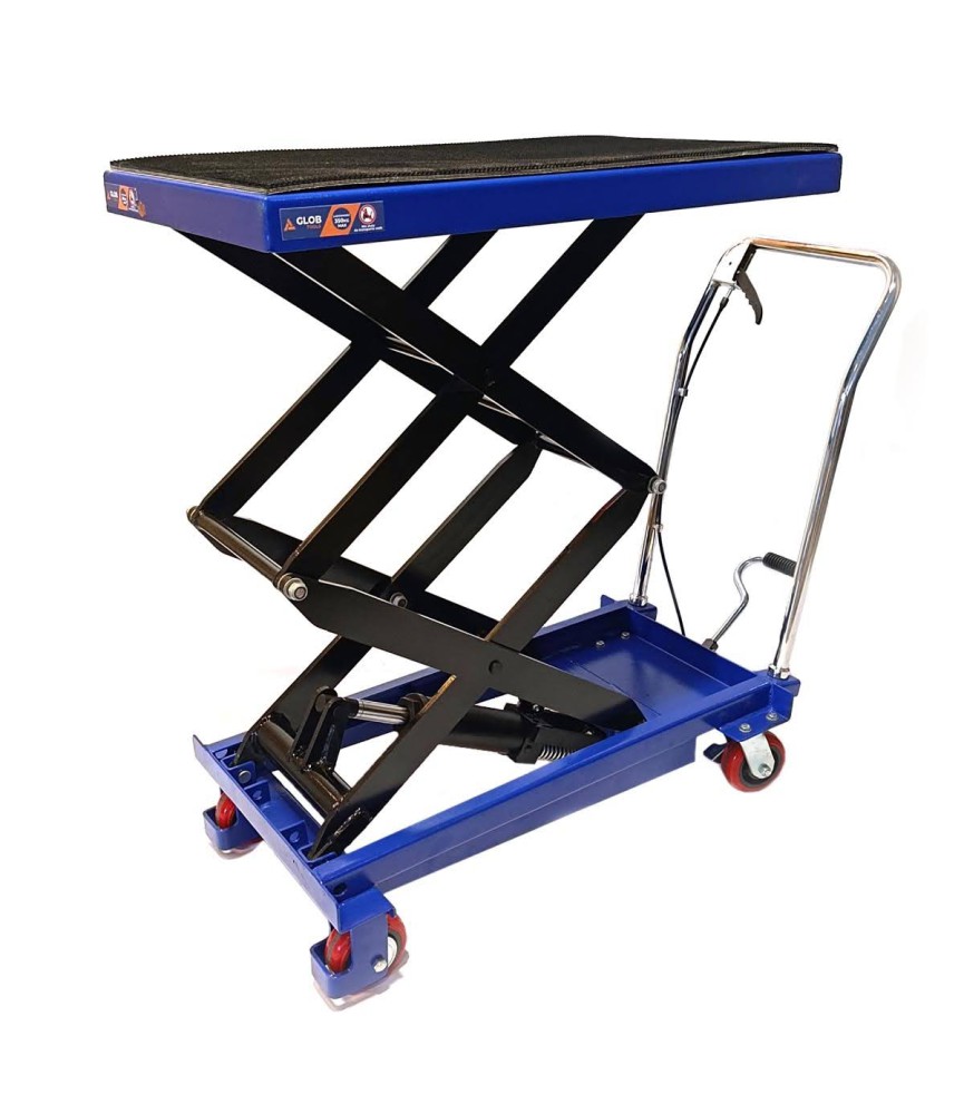 Wózek towarowy nożycowy hydrauliczny GLOB – udźwig 350 kg