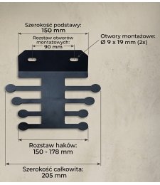 Uchwyt ścienny uniwerasalny GLOB TOOLS GT-U-12