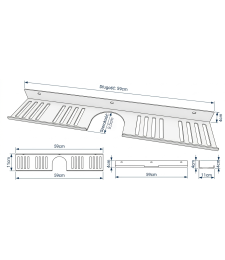 Półka łazienkowa nad kran biała GLOB TOOLS GT-U-07-1