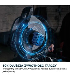Ukośnica do stali Evolution S355MCS-G2 z tarczą EVOMAX Cermet 355 mm