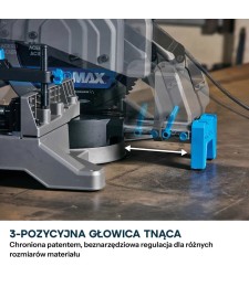 Ukośnica do stali Evolution S355MCS-G2 z tarczą EVOMAX Cermet 355 mm