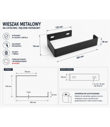 Wieszak na czyściwo papierowe GLOB TOOLS GT-U-42