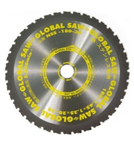 Piła tarczowa do cięcia stali GLOBAL SAW 180 x 1.65/1.35 x 20mm / 38z CERMET JAPAN