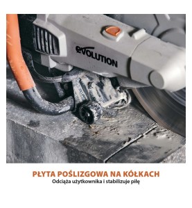 Elektryczna piła do betonu Evolution R350DCT 350 mm z tarczą diamentową PREMIUM