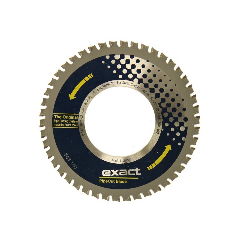 Piła widiowa TCT do cięcia stali Exact 140 mm / 46z