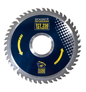Piła widiowa TCT 250x62x2.5x1.8mm / 48z do cięcia tworzyw sztucznych do przecinarki Exact P1000