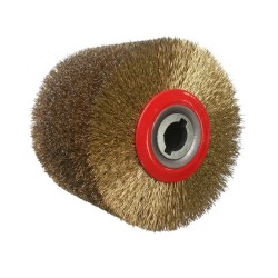 Szczotka druciana do postarzania drewna z drutu mosiądzowanego125x100x19 mm