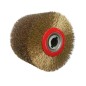 Szczotka druciana do postarzania drewna z drutu mosiądzowanego125x100x19 mm Szczotka druciana do postarzania drewna z drutu mosiądzowanego125x100x19 mm