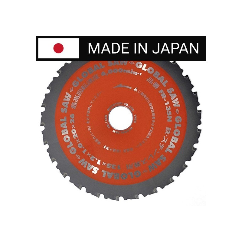 Piła tarczowa do cięcia stali GLOBAL SAW 135 x 1.2/1.0 x 20mm / 26z CERMET JAPAN