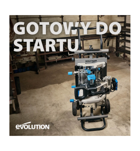 Stojak na kółkach Evolution z systemem Powerlift Assist do przecinarek tarczowych (S355MCS, S355CPS, R355CPS)
