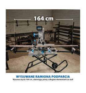 Stojak na kółkach Evolution z systemem Powerlift Assist do przecinarek tarczowych (S355MCS, S355CPS, R355CPS)