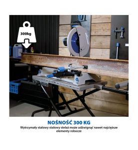Stojak na kółkach Evolution z systemem Powerlift Assist do przecinarek tarczowych (S355MCS, S355CPS, R355CPS)