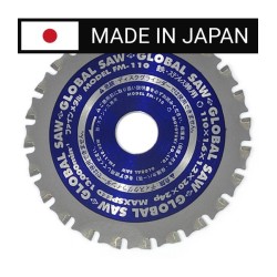 Piła tarczowa do cięcia stali GLOBAL SAW 110 x 1.6/1.2 x 20mm / 24z CERMET JAPAN