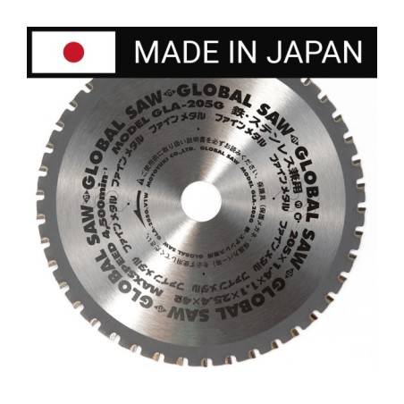 Piła tarczowa do cięcia stali GLOBAL SAW 205 x 1.4/1.1 x 25.4mm / 42z CERMET JAPAN