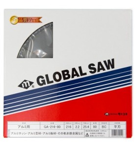Piła tarczowa do cięcia aluminium GLOBAL SAW 216 x 2.2/1.7 x 25.4mm / 80z CERMET JAPAN