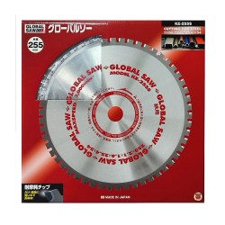 Piła tarczowa do cięcia stali GLOBAL SAW 255 x 2.1/1.8 x 25.4mm / 54z CERMET JAPAN
