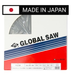Piła tarczowa do cięcia aluminium GLOBAL SAW 255 x 2.4/1.9 x 25.4mm / 100z CERMET JAPAN