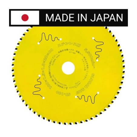 Piła tarczowa do cięcia stali nierdzewnej GLOBAL SAW 180 x 1.5/1.1-1.3 x 20mm / 64z CERMET JAPAN