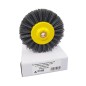 Szczotka do postarzania drewna Nylon z włókna ściernego fi 155mm z gwintem M14 granulacja 80