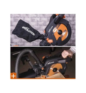 Wielozadaniowa piła ukośna z prowadnicami EVOLUTION R255SMS PLUS z tarczą 255mm