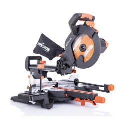 Wielozadaniowa piła ukośna z prowadnicami EVOLUTION R255SMS PLUS z tarczą 255mm