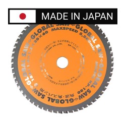 Piła tarczowa do cięcia cienkiej stali GLOBAL SAW 180 x 1.4/1.2 x 20mm / 60z CERMET JAPAN